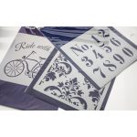 LA PAJARITA Trópusi Levelek nagyméretű stencil (40x40 cm)