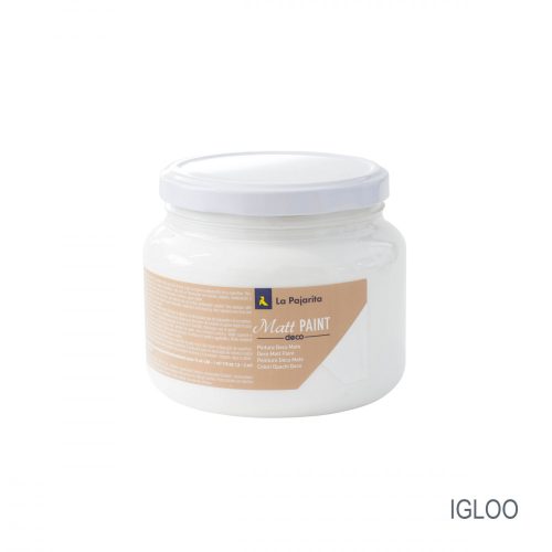 LA PAJARITA Igloo - Hófehér Matt Festék (500 ml)