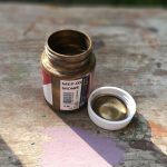 LA PAJARITA Bronze bronz metál akrilfesték