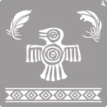 LA PAJARITA Maya stencil
