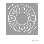 LA PAJARITA Óra stencil