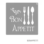 LA PAJARITA Bon Appetit stencil