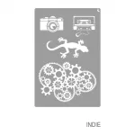 LA PAJARITA Indie stencil