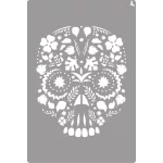 LA PAJARITA Koponya stencil