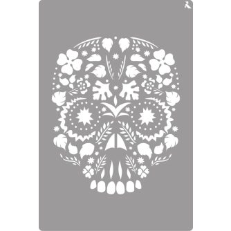 LA PAJARITA Koponya stencil