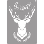 LA PAJARITA Szarvas stencil