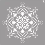 LA PAJARITA Mandala stencil