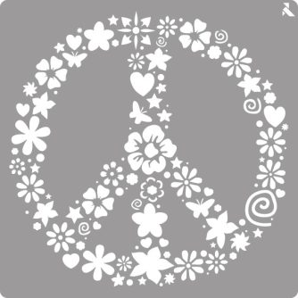 LA PAJARITA Peace stencil