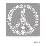 LA PAJARITA Peace stencil