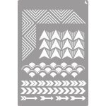 LA PAJARITA Geometria stencil