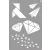 LA PAJARITA Origami stencil