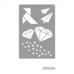 LA PAJARITA Origami stencil