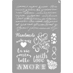LA PAJARITA Amore stencil