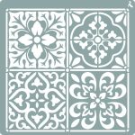 LA PAJARITA Mozaik stencil