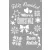 LA PAJARITA Feliz Navidad stencil