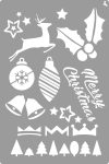 LA PAJARITA Merry Christmas stencil LA PAJARITA Merry Christmas stencil