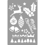 LA PAJARITA Merry Christmas stencil