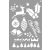LA PAJARITA Merry Christmas stencil