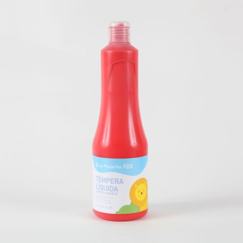 LA PAJARITA Szuper Mosható Tempera - Piros (25 ml)