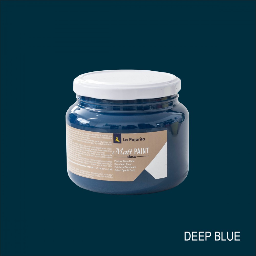 LA PAJARITA Deep Blue - Mélykék Matt Festék (500 ml)