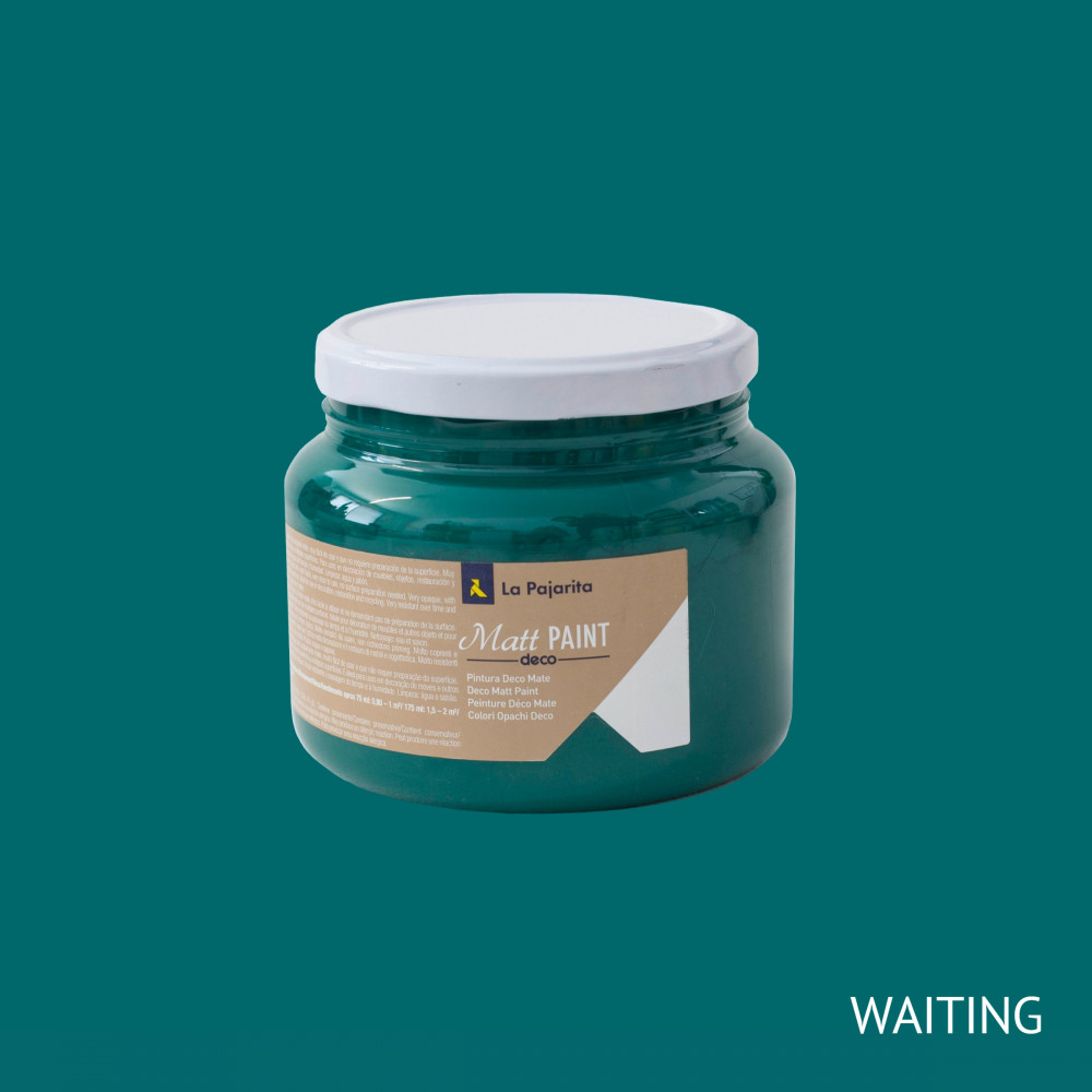 LA PAJARITA Waiting - Türkizzöld Matt Festék (500 ml)
