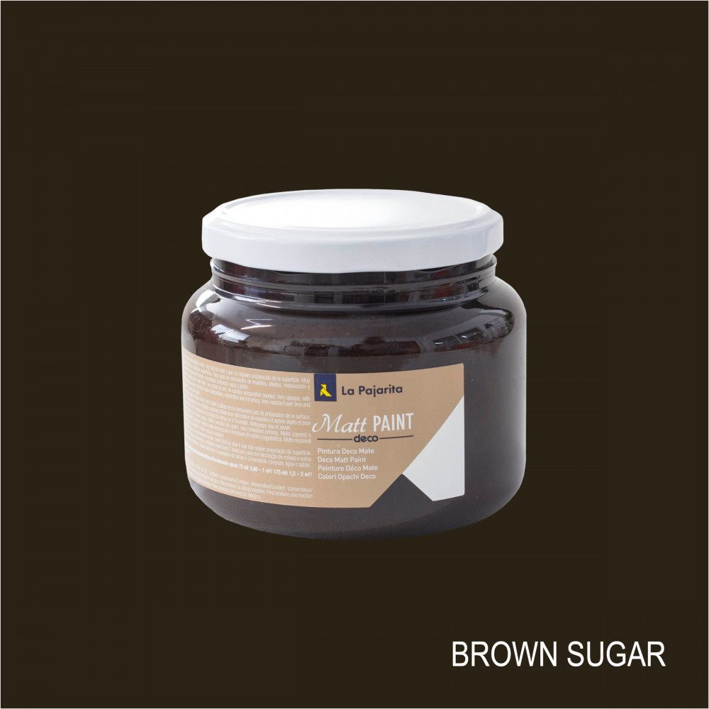 LA PAJARITA Brown Sugar - Sötétbarna Matt Festék (500 ml)
